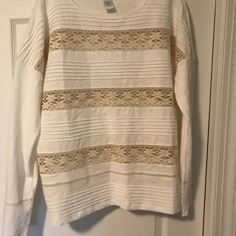 Top with lace inserts - Picture 2 of 4